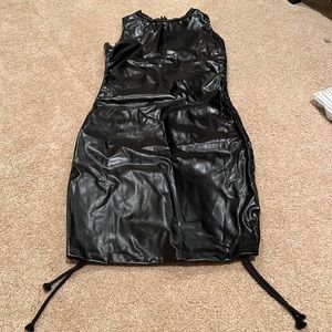 NWOT Boutique Pleather dress sz XS/Small